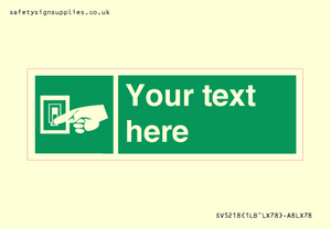 Custom Light Switch Sign